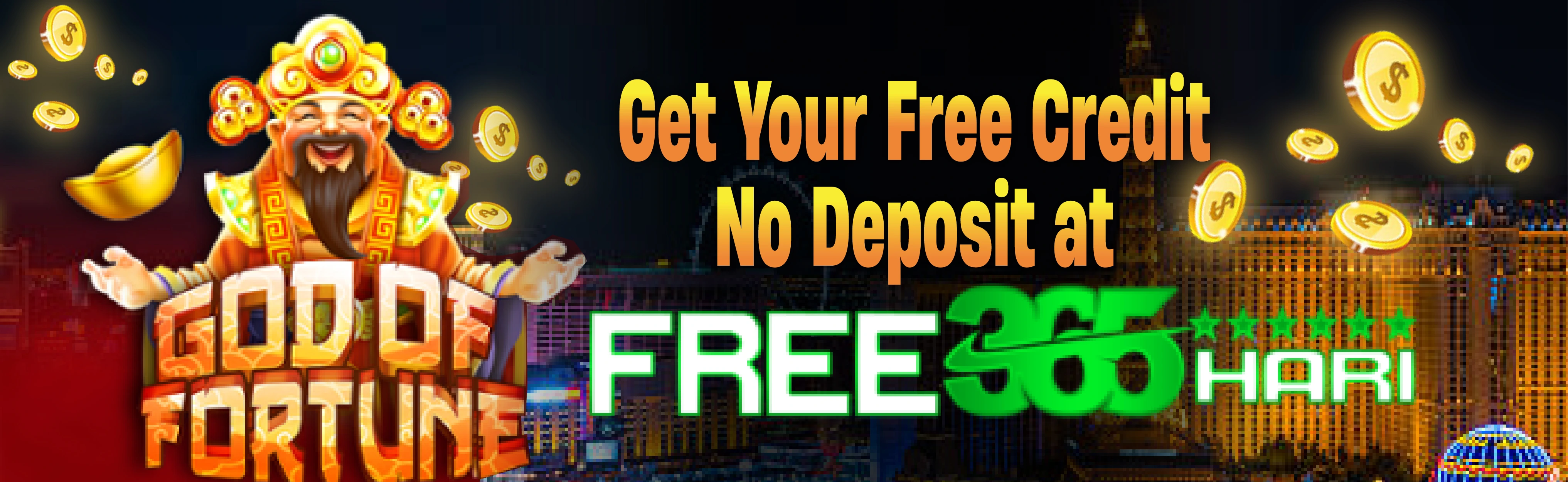 Enjoy Free Credit No Deposit Bonuses at Free Credit 365 Hari.